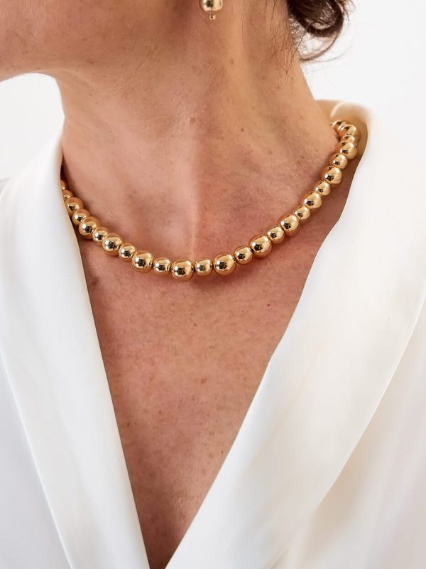 Collar Obsidiana Gold Collar Obsidiana Gold