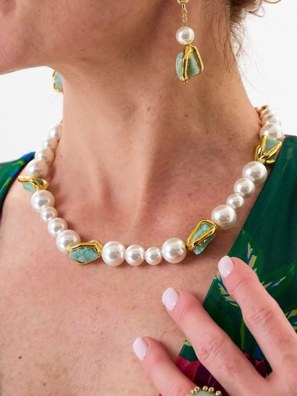 Gargantilla Citrino Pearls Gold Gargantilla Citrino Pearls Gold