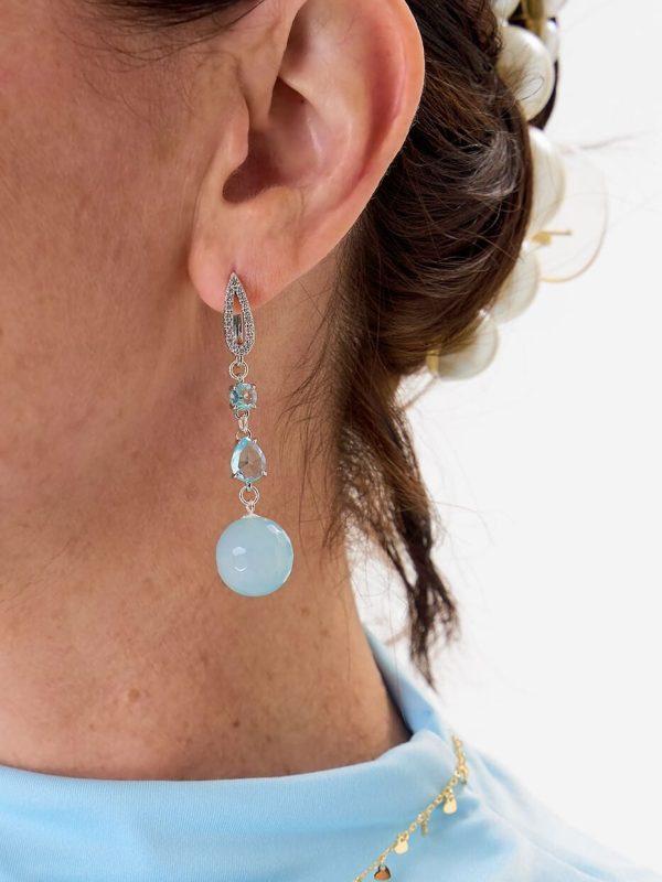 Pendientes Swarovski Agatha Blue Silver Pendientes Swarovski Agatha Blue Silver