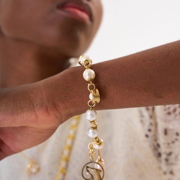 Brazalete Pearls Gold