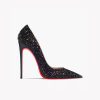 Tacones Helena Negra Purpurina
