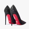 Tacones Helena Negra Purpurina