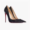 Tacones Helena Negra Purpurina