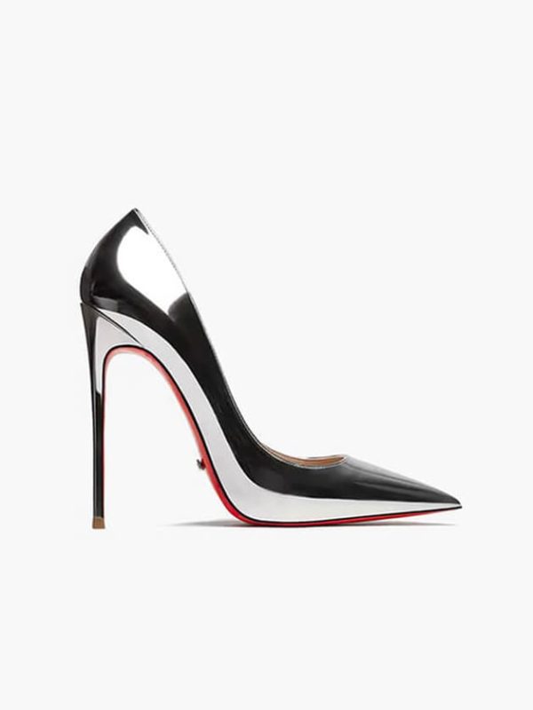 Tacones Helena 000) (1) Tacones Helena Plateada