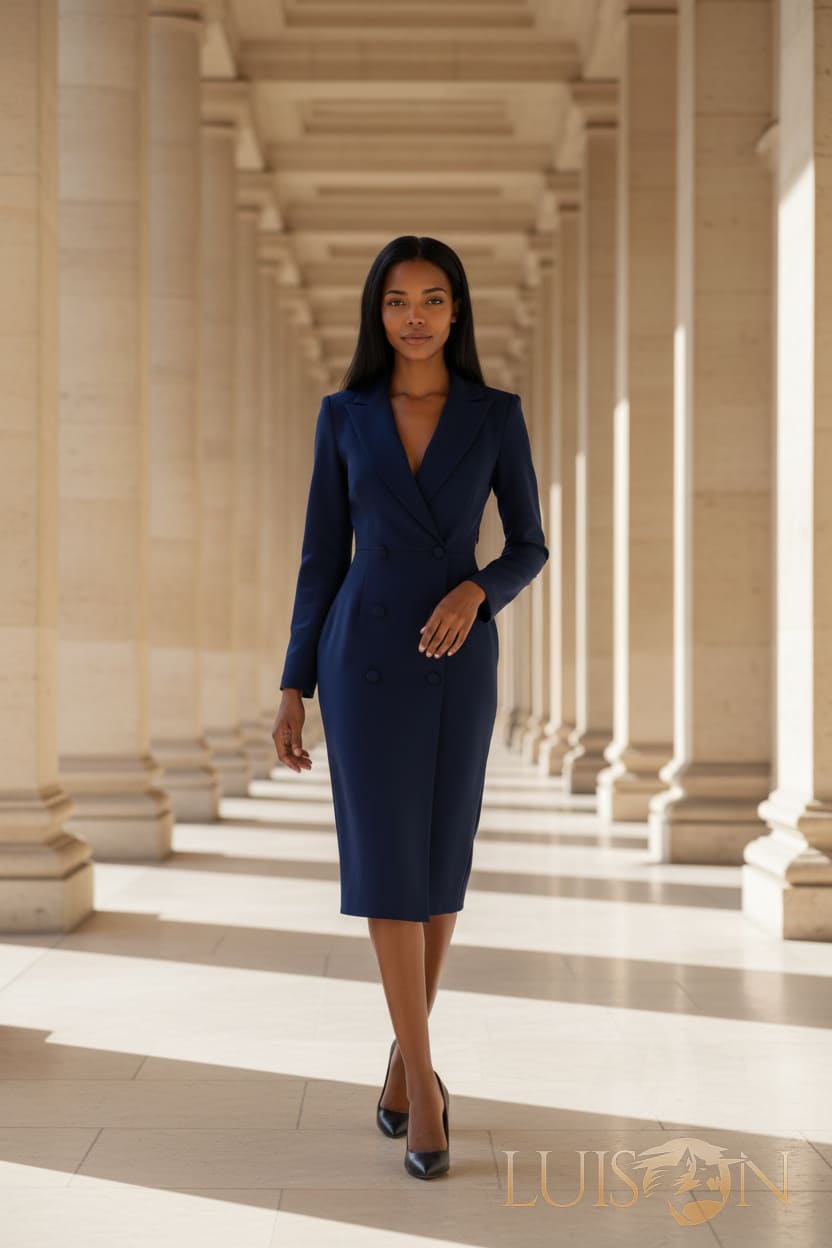 Vestido Angela Azul - Imagen 2