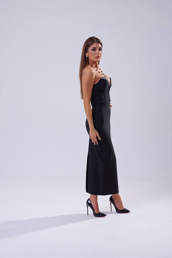 Tacones Helena Noche Negra Lacado