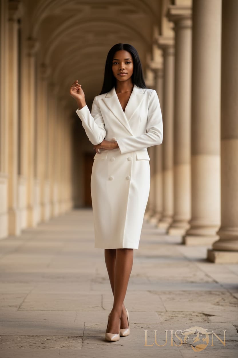 Vestido Angela Blanco - Imagen 3