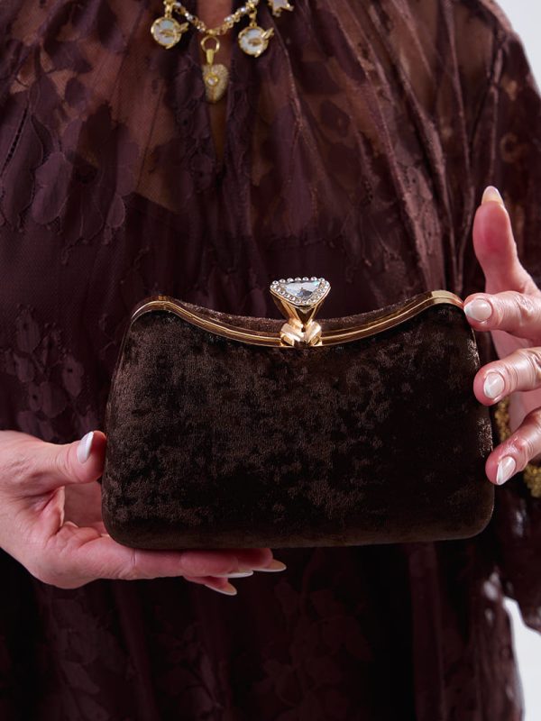 Bolso Dalí (1) bolso Dalí de mano terciopelo