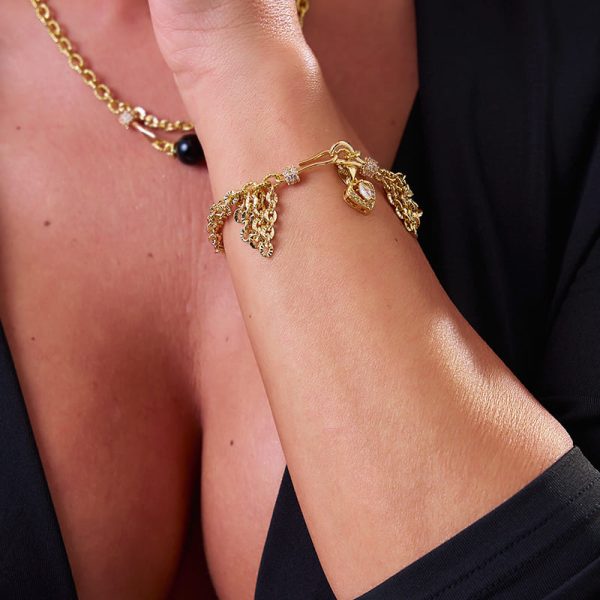 Brazalete Corazón de Oro