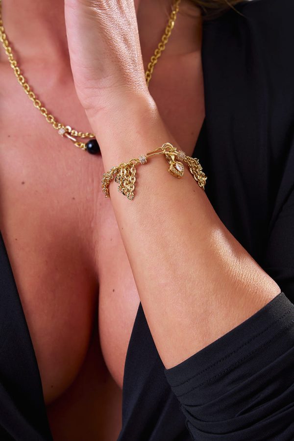 Brazalete Corazón de Oro