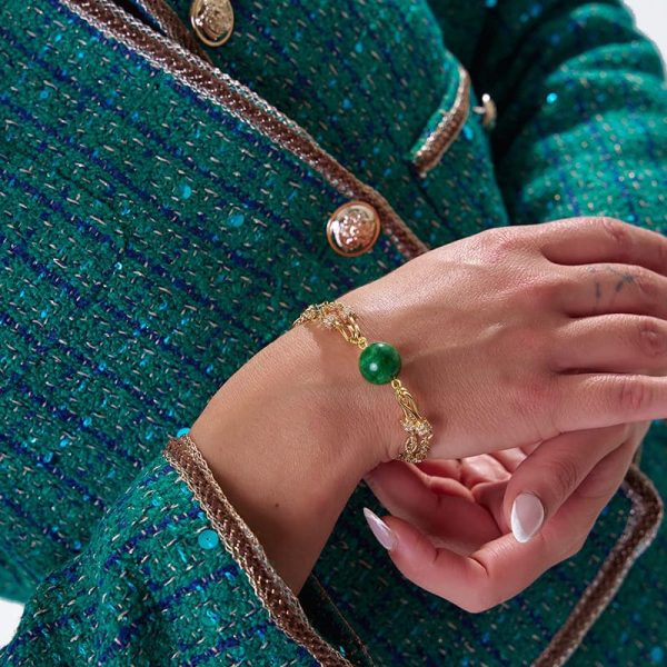 Brazalete Unisex Flor de Jade