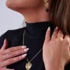 Collar Corazón de Ángel Dorado (1) Collar Corazón de Ángel Dorado
