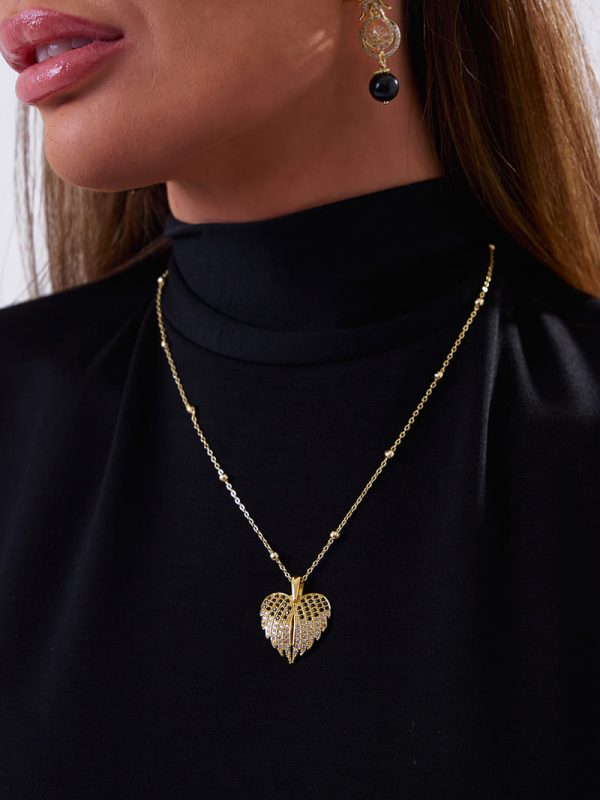 Collar Corazón de Ángel Dorado (2) Collar Corazón de Ángel Dorado