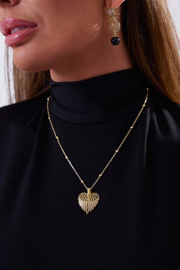 Collar Corazón de Ángel Dorado (2) Collar Corazón de Ángel Dorado