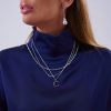 Collares Unisex Galaxy Silver Pearls