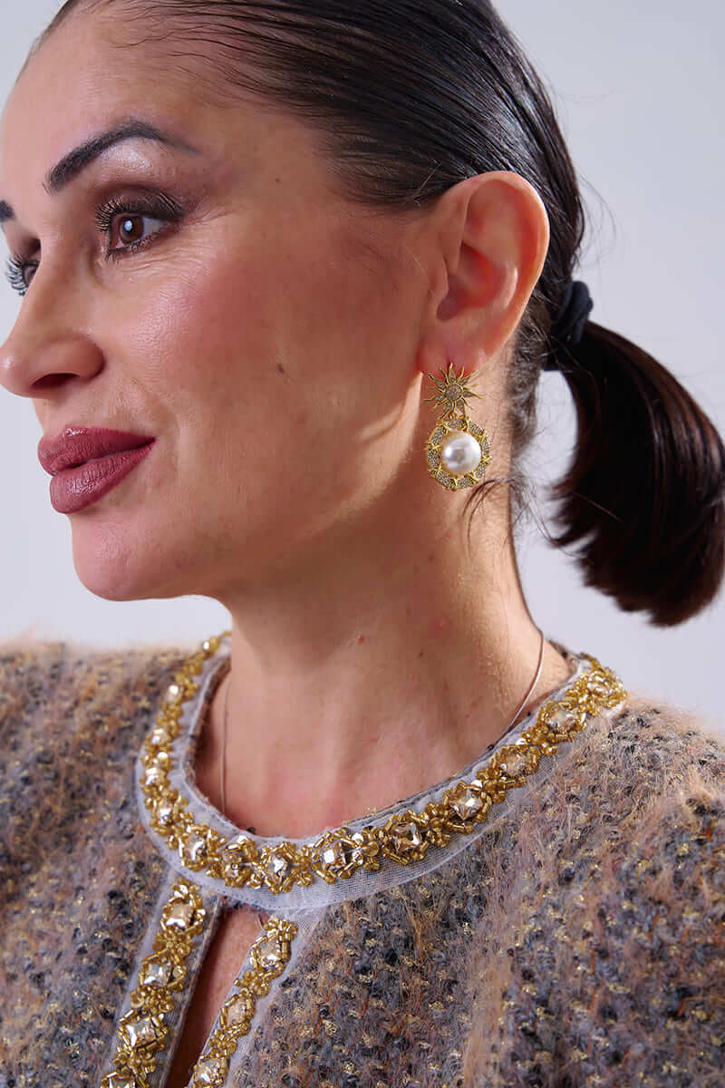 Pendientes Unisex Extravaganza Gold - Imagen 2