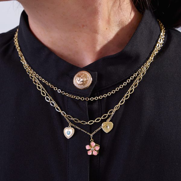 Conjunto de Collares Amor Rosa