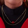Collar Jade Rojo Gold