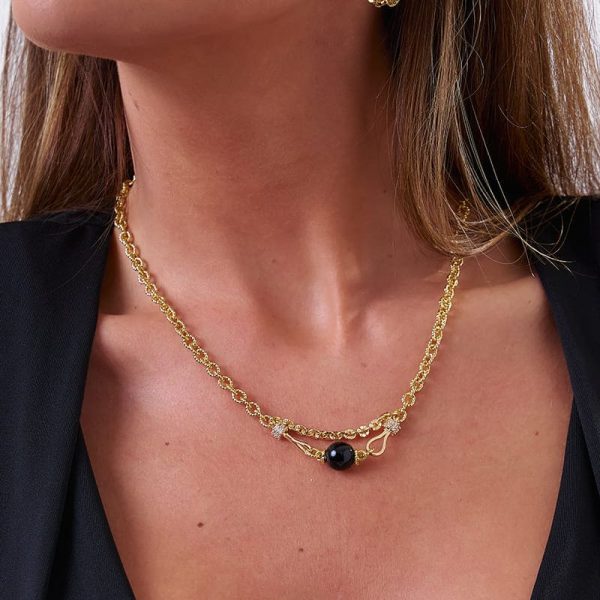 Gargantilla Hematita Gold