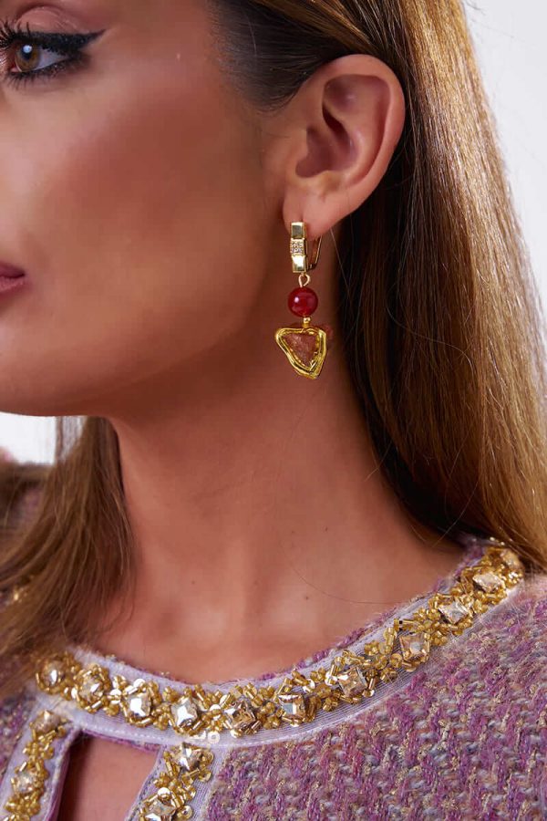 Pendientes Jade Marino Gold (2) Pendientes Jade Marino Gold