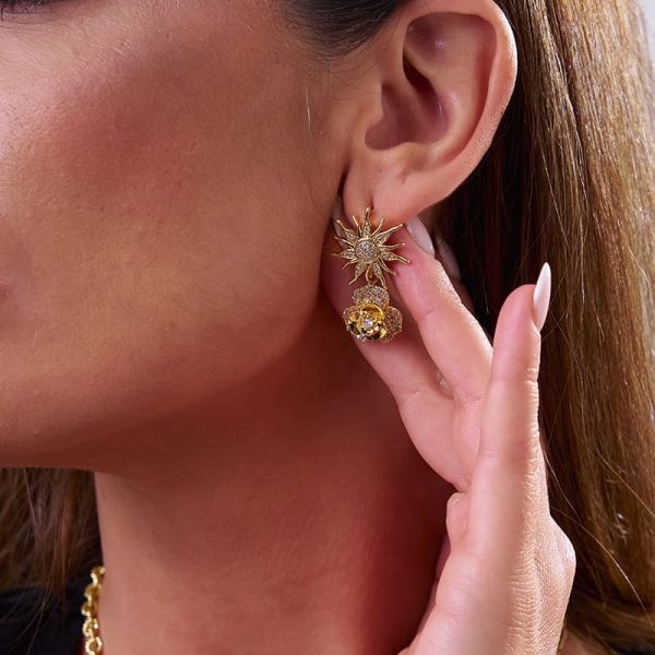 Pendientes Unisex Flor De Otoño